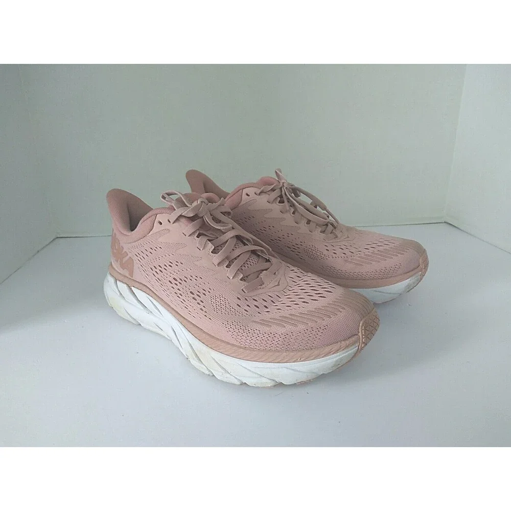 Hoka Clifton Running‎ Shoes Cushioned Athletic Sneakers Comfort Pink Size
